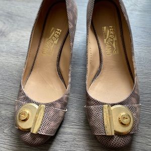 Salvatore Ferragamo snakeskin Flats
